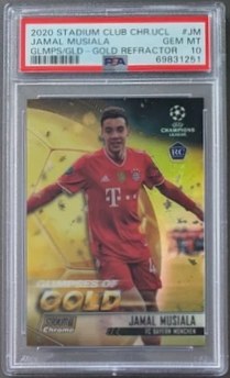 Jamal Musiala 2020 Topps Stadium Club Chrome Gold /50