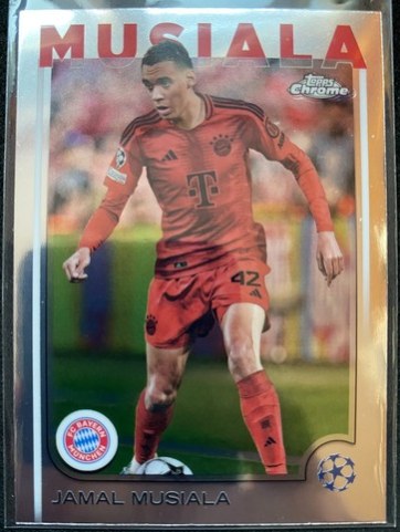 Jamal Musiala 2024 Topps Chrome UEFA Club Competitions