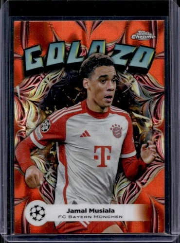 Jamal Musiala 2024 Topps Chrome UEFA Orange Lava Refractor #GL-8