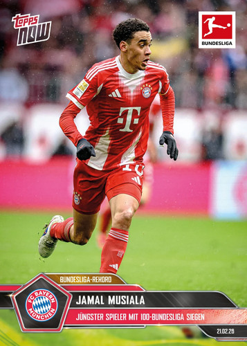 Jamal Musiala 2025 Topps NOW
