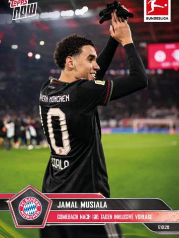 Jamal Musiala 2025 Topps NOW Bundesliga