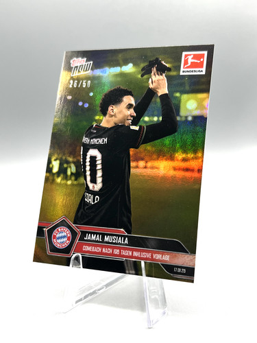Jamal Musiala 2025 Topps Now Bundesliga Gold /50
