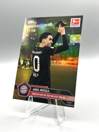 Jamal Musiala 2025 Topps Now Bundesliga Oro /50