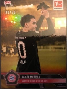 Jamal Musiala 2025 Topps Now UEFA