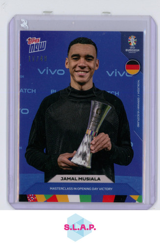 Jamal Musiala 2024 Topps Now UEFA Euro 2024 Blue /49