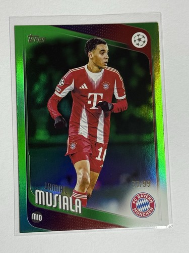 Jamal Musiala 2025 Topps UCC Flagship Green Refractor /99
