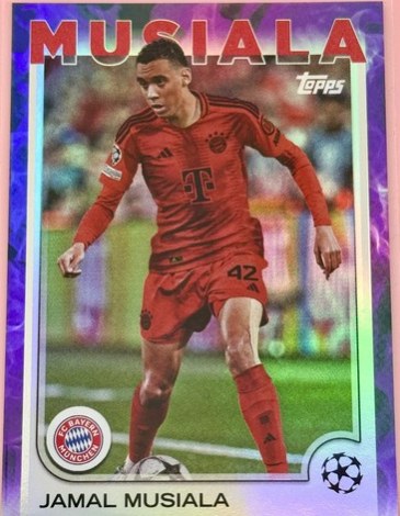 Jamal Musiala 2024 Topps UCC Flagship Purple 142/299