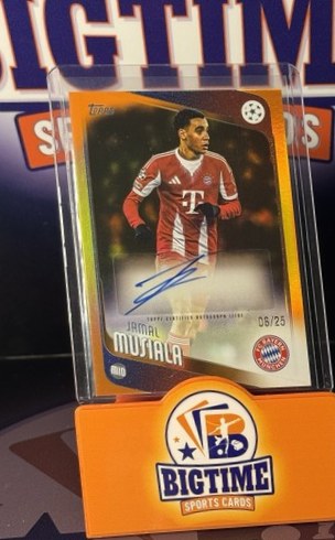 Jamal Musiala 2025 Topps UCC True Orange Refractor /25