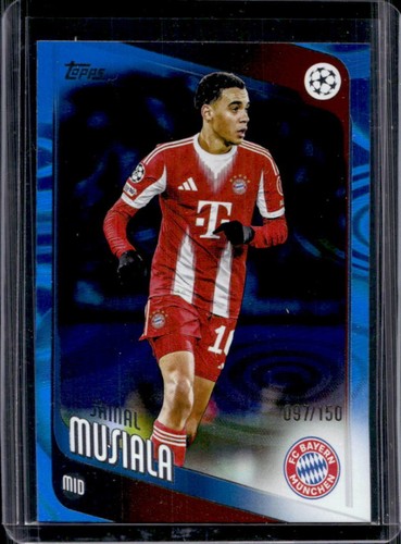 Jamal Musiala 2025 Topps UEFA Blue Rain Drops /150