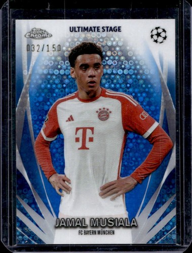 Jamal Musiala 2023 Topps UEFA Blue Refractor /150
