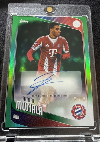 Jamal Musiala 2025 Topps UEFA Flagship Green Foil /99