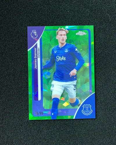 James Garner 2026 Topps Premier League Sapphire Green /99