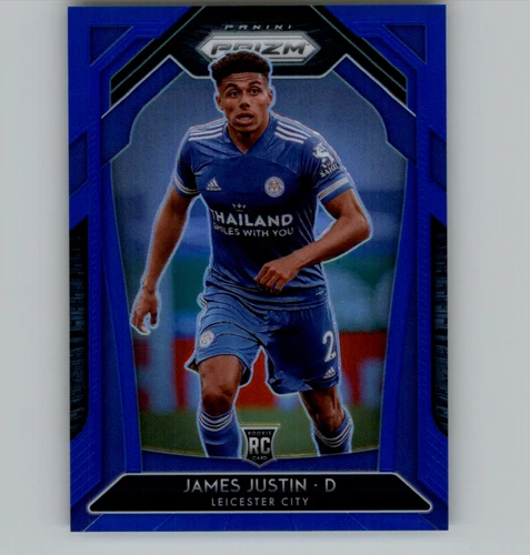 James Justin 2020 Panini Prizm Premier League Blue Prizm /199