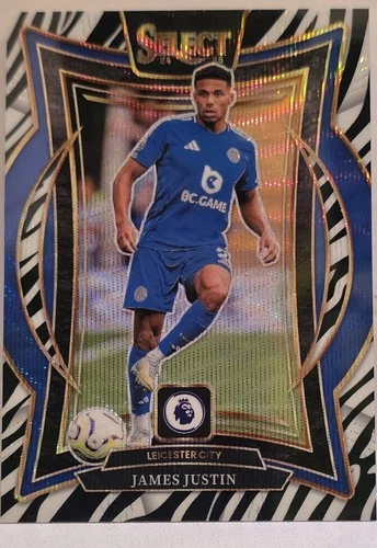 James Justin 2024 Panini Select Zebra Prizm Terrace