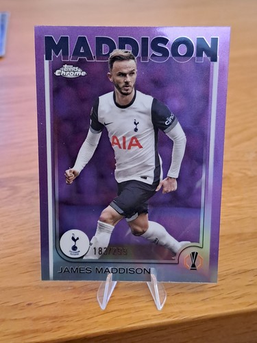 James Maddison 2024 Topps Chrome Purple /299