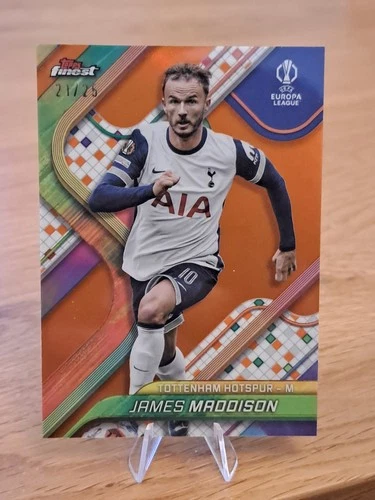 James Maddison 2024 Topps Finest Orange /25
