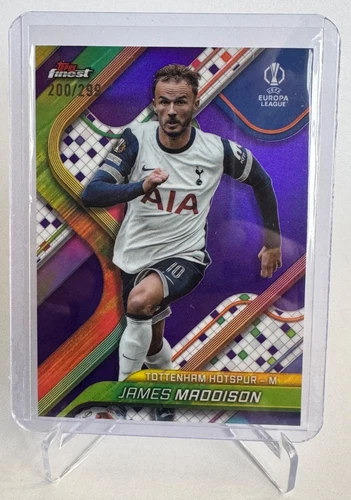 James Maddison 2024 Topps Finest Purple /299