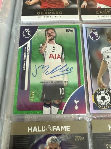 James Maddison 2025 Topps Premier League Green /99