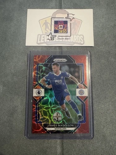 James Maddison 2022 Panini Prizm Premier League Choice Red Prizm /30