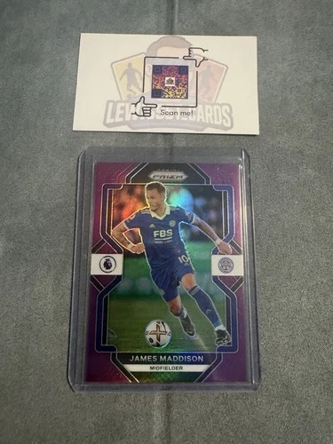 James Maddison 2022 Panini Prizm Purple Prizm /49