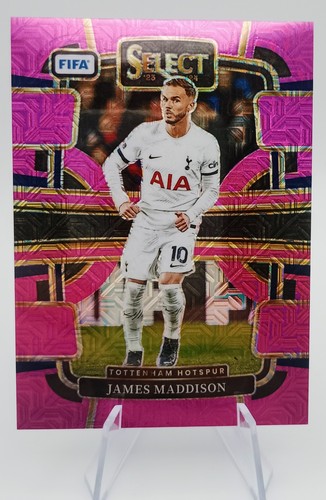 James Maddison 2023 Panini Select FIFA Pink Mojo Prizm /199