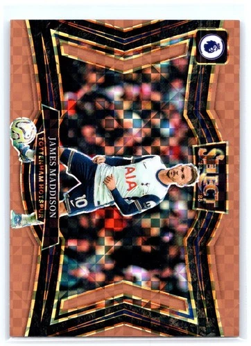 James Maddison 2024 Panini Select Premier League Bronze Checker Flag /125