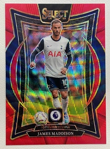 James Maddison 2024 Panini Select Terrace Red Wave /88