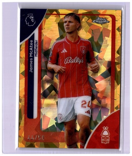 James McAtee 2025 Topps Chrome Sapphire /50
