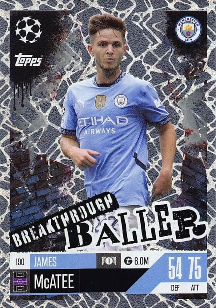 James McAtee 2024 Topps Match Attax UEFA Club Competitions Extra