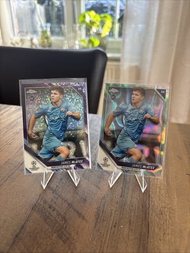 James McAtee 2021 Topps UEFA Chrome Aqua Wave /250