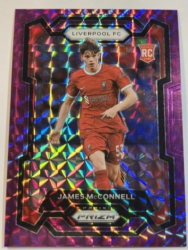 James McConnell 2023 Panini Prizm Premier League Purple Mosaic Prizm /140