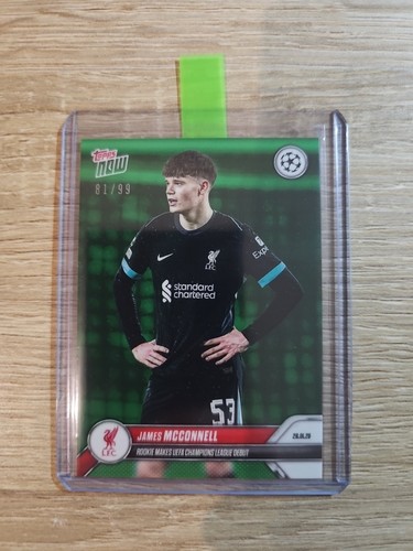 James McConnell 2024 Topps Now UEFA Champions League