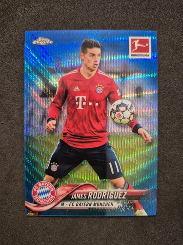 James Rodriguez 2018 Topps Chrome Blue Wave /99