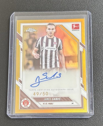James Sands 2025 Topps Chrome Bundesliga 49/50