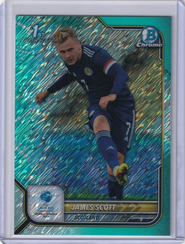 James Scott 2022 Topps Bowman Chrome Blue Shimmer /125