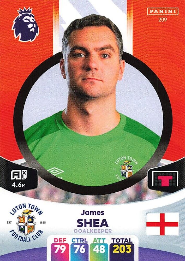 James Shea 2024 Panini Adrenalyn XL Premier League