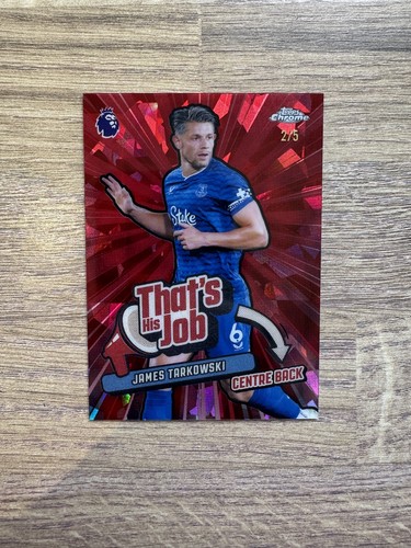 James Tarkowski 2026 Topps Chrome Sapphire /5