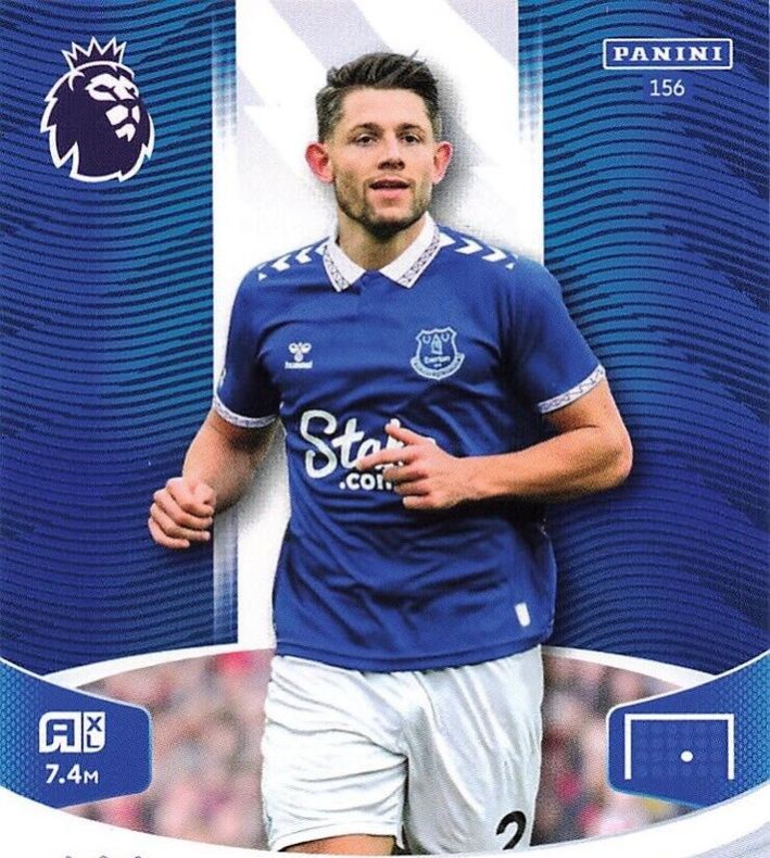 James Tarkowski 2024 Panini Adrenalyn XL Premier League