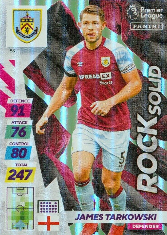 James Tarkowski 2021 Panini Adrenalyn XL Premier League Plus