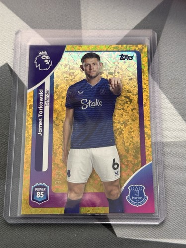 James Tarkowski 2026 Topps Premier League Gold Sparkle /50