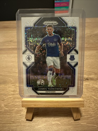 James Tarkowski 2022 Panini Prizm Premier League White Sparkle