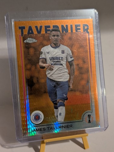 James Tavernier 2024 Topps Chrome Aqua Lava Refractor /25