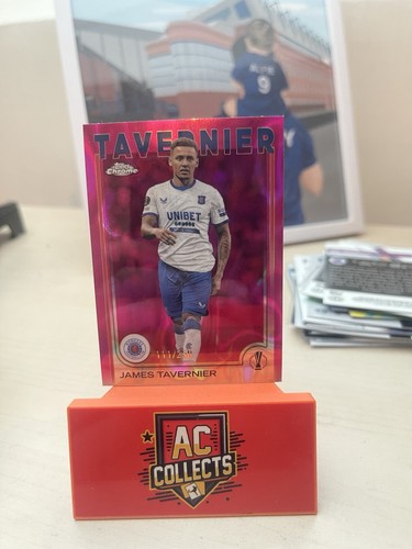 James Tavernier 2024 Topps Chrome Pink Lava Refractor /250