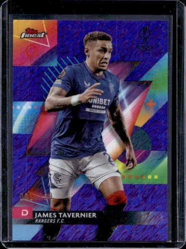 James Tavernier 2024 Topps Finest Purple Shimmer /199