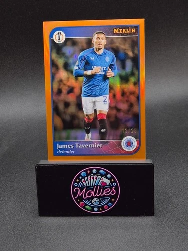 James Tavernier 2024 Topps Merlin Chrome Orange /25