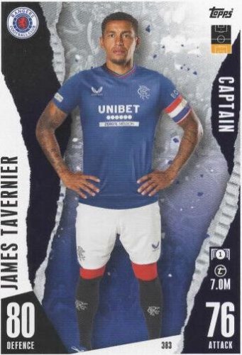 James Tavernier 2023 Topps Match Attax UEFA Club Competitions