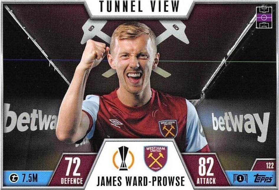 James Ward Prowse 2023 Topps Match Attax UEFA Club Competitions Extra