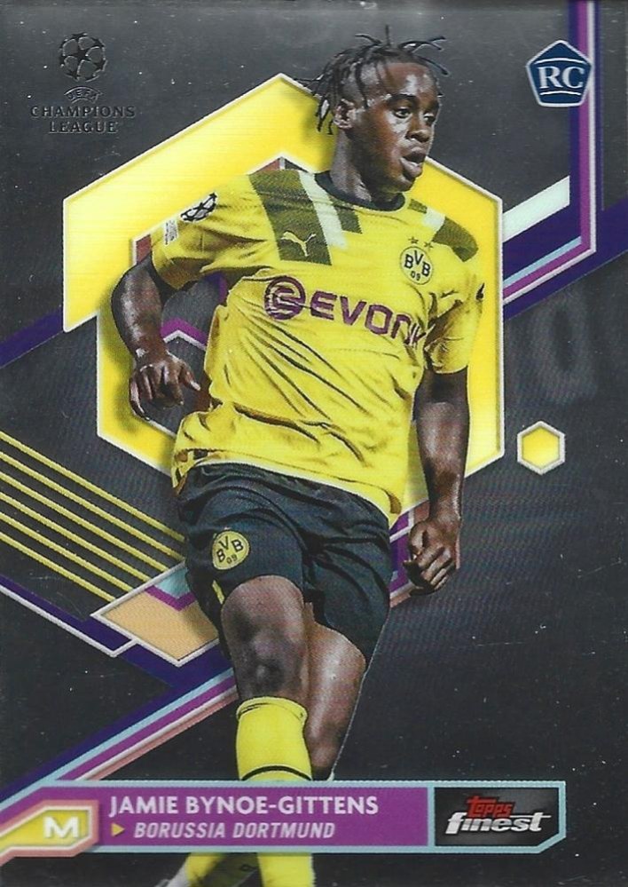 Jamie Bynoe-Gittens 2022 Topps Finest UEFA 43