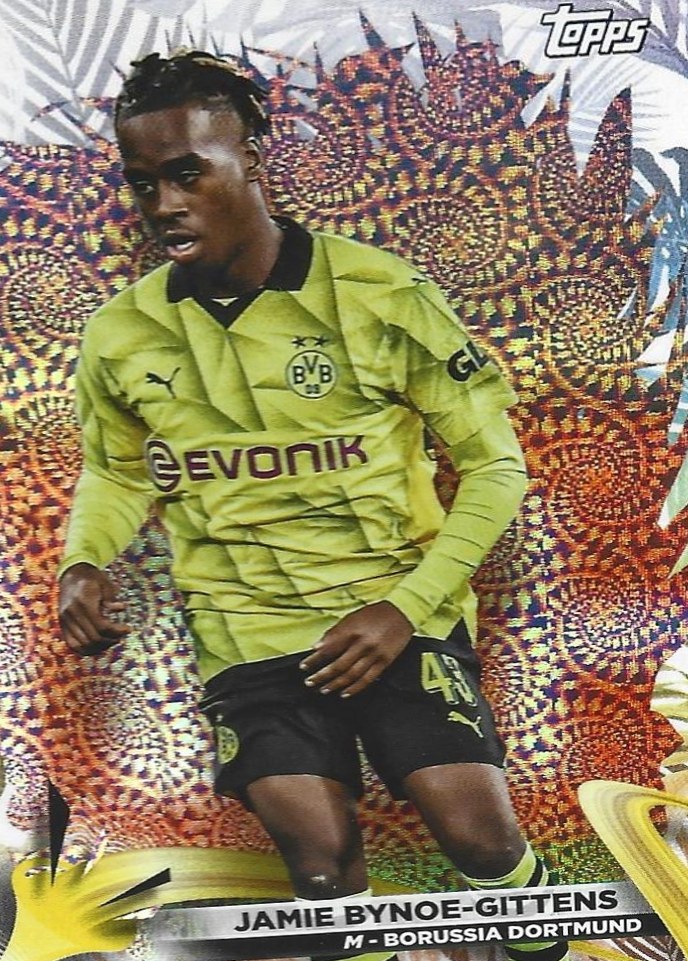 Jamie Bynoe Gittens 2023 Topps UEFA Club Competitions Carnaval Edition