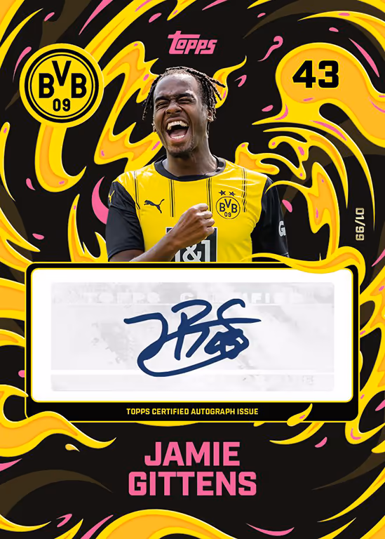 Jamie Gittens 2024 Topps Inception Bundesliga